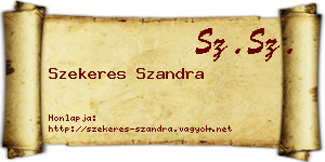 Szekeres Szandra névjegykártya